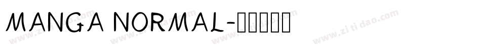 Manga Normal字体转换